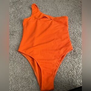 Orange swimsuit